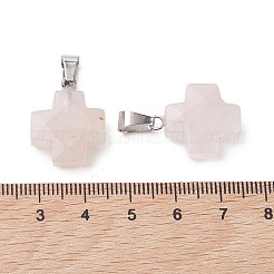 Natural Rose Quartz Pendants&nbsp;G-K359-02P-07