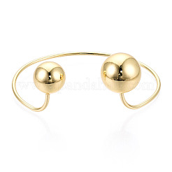 Brass Cuff Bracelets for Women&nbsp;BJEW-N035-08G