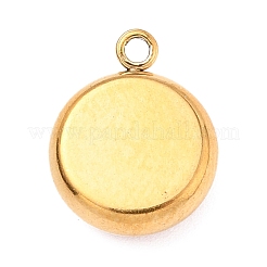 304ステンレススチールチャーム  アクリルラインストーン付き  誕生石チャーム  多面カット  フラットラウンド  ゴールドカラー  ミックスカラー  12x10x4.4mm  穴：1.3mm&nbsp;STAS-I165-04A-G