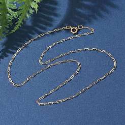 1/20 14K Gold Filled Long Oval Link Chain Necklaces for Women Men&nbsp;NJEW-Z068-05G
