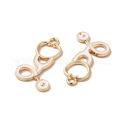 合金エナメルチャーム  ゴールドカラー  聴診器チャーム  ホワイト  26x15.5x1.5mm  穴：2mm&nbsp;LS-ENAM-D043-07G