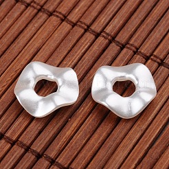 ツイストリング模造パールのアクリルビーズ  ホワイト  13x3mm  穴：4.5mm  約2050個/500g&nbsp;OACR-L004-5357