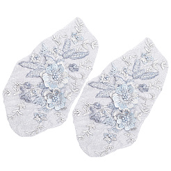 Polyester Computerized Embroidery Cloth Sew on Appliques&nbsp;DIY-WH20055-009B