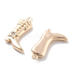 Brass Micro Pave Cubic Zirconia Pendants&nbsp;KK-M102-52G