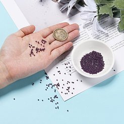 Fgb 200g 8色 12/0グレードA ラウンドガラスシードビーズ  焼き付け塗料  ミックスカラー  2x1.5mm  穴：0.7mm  25 G /カラー  約13300個/箱&nbsp;SEED-JP0010-10-2mm