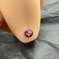 ステンレススチール舌リング  18 記号未満のフラットラウンド  ステンレス鋼色  16mm  ピン：1.6mm&nbsp;WG8D8C3-05
