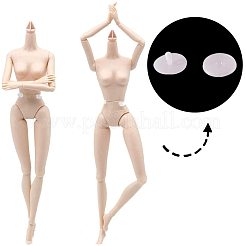 プラスチック人形の関節  DIY人形工芸用の人形アクセサリー  透明  19.5~42.5x18~18.5mm  50セット&nbsp;DIY-PH0025-85