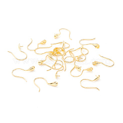 925スターリングシルバーピアスフック  片穴ビーズ  ティアドロップ  18KGP本金メッキ  16~16.5x3.5mm  21ゲージ  ピン：0.7mmおよび0.6mm（片穴ビード用）&nbsp;STER-P047-01B-G