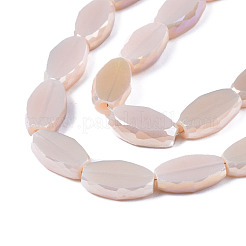 Electroplate Glass Beads Strands&nbsp;EGLA-Q125-009I