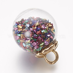 Glass Ball Pendants&nbsp;GLAA-P031-01