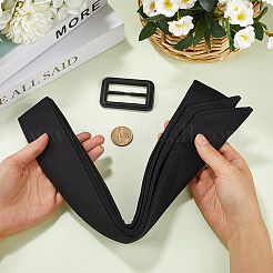 2Pcs Tie a Knot Polyester Waist Belt with Plastic Buckle&nbsp;AJEW-GF0014-53B