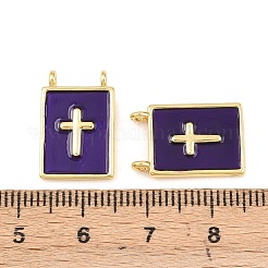 Brass Enamel Pendants&nbsp;KK-Z140-11G