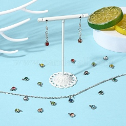 20Pcs 303 Stainless Steel Rhinestone Charms&nbsp;STAS-YW0001-17