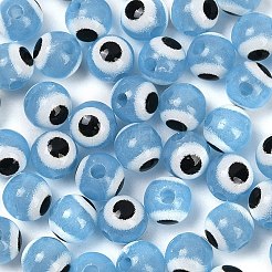 Luminous & Printed Opaque Acrylic Beads&nbsp;LACR-G050-01E