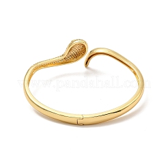 Green Cubic Zirconia Open Cuff Bangle&nbsp;BJEW-P281-05G