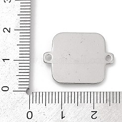合金ライトイエローエナメルコネクタチャーム  スクエアリンク  プラチナ  17x22.5x2mm  穴：1.6mm&nbsp;FIND-XCP0003-32