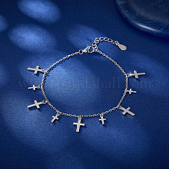 S925 Sterling Silver Cross Jewelry Set with Tassel&nbsp;PL7288-1