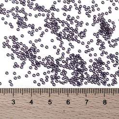 MIYUKIラウンドロカイユビーズ  日本製シードビーズ  15/0  （rr1884)バイオレットゴールド光沢  1.5mm  穴：0.7mm  約5555個/10g&nbsp;X-SEED-G009-RR1884