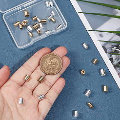 36Pcs 6 Style 201 Stainless Steel Cord Ends&nbsp;STAS-UN0044-40