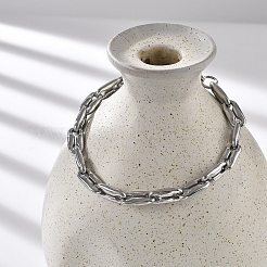 304ステンレススチールコーヒー豆チェーンブレスレット女性男性用  ステンレス鋼色  8-5/8インチ（22cm）&nbsp;BJEW-F488-27P