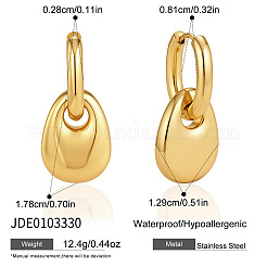 304 Stainless Steel Hoop Dangle Earrings for Women&nbsp;WG157E2-02