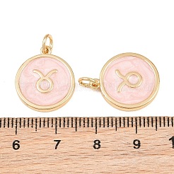 Brass Enamel Pendants&nbsp;KK-CBA652E-01J