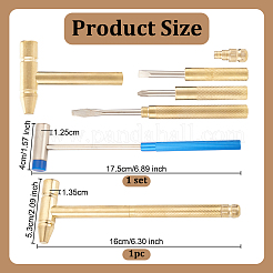 1Pc Iron Hammer Set with 1Pc Mini Stainless Steel Hammers&nbsp;AJEW-OC0005-37