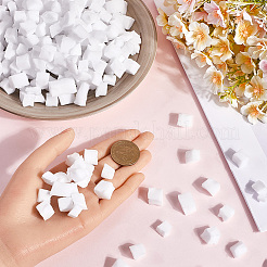 小さなクラフトフォームボール1000個  キューブ  DIYの結婚式の休日の工芸品を作るために  ギフトボックスフィラー  ホワイト  11~12x11~15x11~13mm  0.5セット&nbsp;DIY-SP0002-34