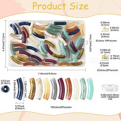 DIY Curved Tube Bracelet Making Kit&nbsp;DIY-FS0010-36