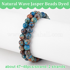 2 Strands Natural Wave Jasper Beads Strands&nbsp;G-OC0004-96