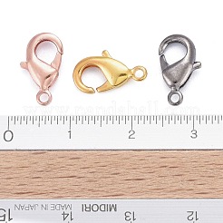 真鍮カニカン  オウムトリガークラスプ  カドミウムフリー＆ニッケルフリー＆鉛フリー  ミックスカラー  12x7x3mm  穴：1mm&nbsp;X-KK-902-M