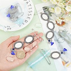 6Pcs 3 Style Photo Charm Alloy Brooches&nbsp;DIY-CA0004-26