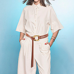 1Pc Cowhide Leather Knot Tie Belts for Women&nbsp;AJEW-CL0003-42A
