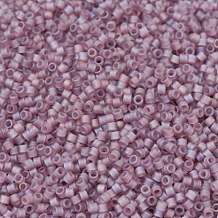 MIYUKIデリカビーズ  シリンダー  日本製シードビーズ  11/0  （db0857)マット透明スモーキーアメジストab  1.3x1.6mm  穴：0.8mm  約10000個/袋  50 G /袋&nbsp;SEED-X0054-DB0857