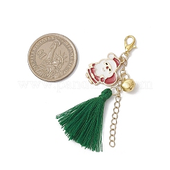 Christmas Alloy Enamel Pendant Decorations&nbsp;HJEW-JM04122
