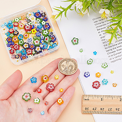 120Pcs 4 Styles Handmade Millefiori Glass Beads&nbsp;LAMP-ME0001-07