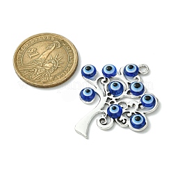 Blue Evil Eye Alloy Pendants&nbsp;PALLOY-JF02358-03