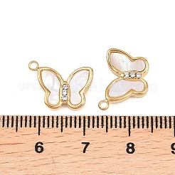 Natural Shell Butterfly Charms&nbsp;STAS-L022-571G