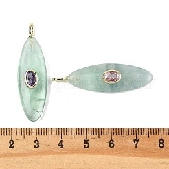 Natural Green Fluorite Pendants&nbsp;G-D357-01G