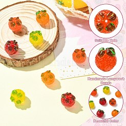 8Pcs 4 Colors Handmade Lampwork Beads&nbsp;LAMP-CJ0002-71