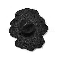 犬用エナメルピン  バックパック用合金ラペルピンバック  ココナッツブラウン  32x28mm&nbsp;JEWB-Z049-02EB-02