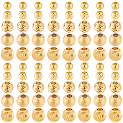 200Pcs 5 Styles Brass Beads&nbsp;KK-BBC0024-62