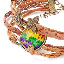 Rainbow Pride Bracelet&nbsp;LS-BJEW-F426-01H