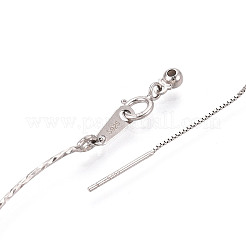 調節可能な925スターリングシルバーのスライダーバングル  プラチナ  0.1cm  内径：2-1/2インチ（6.3cm）〜2-5/8インチ（6.8cm）&nbsp;STER-N016-52P