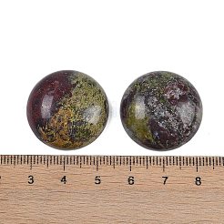 天然のドラゴンの血カボション  半円/ドーム  25x5.5mm&nbsp;X-G-H1596-FR-25mm-25