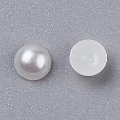 Half Round Domed Imitated Pearl Acrylic Cabochons&nbsp;OACR-H001-4