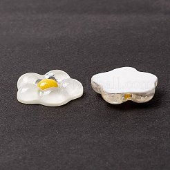 クリア樹脂カボション  うさぎとあひると花ときのこ  ミックスカラー  19.5~23x15.5~21x5~8mm&nbsp;CRES-A050-04