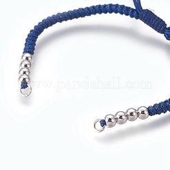Nylon Cord Braided Bead Bracelets Making&nbsp;BJEW-F360-FP04