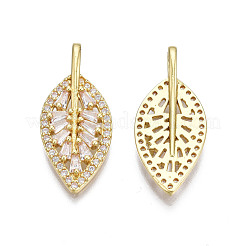 Brass Micro Pave Cubic Zirconia Pendants&nbsp;ZIRC-N039-221