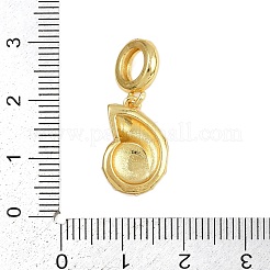 Brass Enamel European Dangle Charms&nbsp;KK-I352-19G